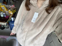 優(yōu)衣庫女裝男裝長(cháng)絨搖粒絨拉鏈茄克/長(cháng)袖外套夾克冬新款479611 30 淺米色 M 曬單實(shí)拍圖
