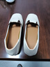 大東秘語(yǔ)法式風(fēng)小羊皮淺口單鞋2025新款舒適尖頭軟底百搭拼色女鞋軟皮皮鞋 米白色 37 曬單實(shí)拍圖