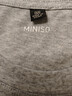 名創(chuàng)優(yōu)品（MINISO）重磅T恤男短袖2025新款二本針抗皺純棉半袖男款純色百搭圓領體恤 【100%純棉】麻灰 M /170(男女同款) 曬單實拍圖