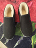 3514保暖羊毛布鞋老人鞋套腳款男士爸爸鞋冬季加厚棉鞋 黑色 40  曬單實(shí)拍圖