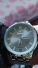 新款商務(wù)高顏值男士腕表氣質(zhì)雙日歷防水夜光全自動(dòng)手表送女友 真釘男白帶灰面 曬單實(shí)拍圖