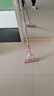茶花（CHAHUA）海綿拖把大號家用吸水免手洗對折式拖頭不銹鋼伸縮桿拖布膠棉拖 粉色【1只+2個(gè)29cm拖把頭】 曬單實(shí)拍圖
