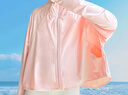 圖圖小象女童防曬外套2026夏款遮陽(yáng)黑膠連帽皮膚衣中大童冰感輕薄罩衫上衣 粉色【冰涼膚感】 160 身高約160cm 曬單實(shí)拍圖