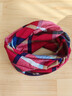 JEEP SPIRIT男女圍脖套秋冬防風(fēng)騎行戶(hù)外套頭兩用多功能保暖時(shí)尚格子圍巾防寒 斜條紋卡其紅 均碼 曬單實(shí)拍圖