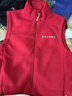 LAIDOUBAO搖粒絨馬甲外套工作服定制logo超市抓絨背心車(chē)展培訓機構宣傳工裝 2809大紅 （馬甲） 3XL 曬單實(shí)拍圖