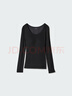 優(yōu)衣庫女裝HEATTECH羅紋U領(lǐng)Bra T恤/保暖衣內衣秋冬新款478793 00 白色 M /160/84 曬單實(shí)拍圖