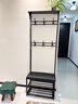 木雙福門(mén)口多層鐵藝鞋架衣帽架一體多功能家用鞋架子大容量鞋子架鞋帽架 曬單實(shí)拍圖