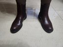 愛(ài)步（ECCO）靴子女 時(shí)尚潮流百搭冬季切爾西女靴牛皮粗跟短靴女 型塑266503 棕色26650301014 37 曬單實(shí)拍圖