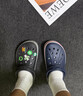 卡駱馳（CROCS）洞洞鞋貝雅卡駱班輕便耐磨一腳蹬休閑鞋|205089 黑色/白色-066 43 (270mm) 曬單實拍圖