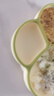 COOKSS 寶寶餐盤(pán)硅膠嬰兒學(xué)吃飯分格兒童餐具輔食碗餐盤(pán)帶吸盤(pán) 雙拼綠 曬單實(shí)拍圖