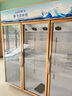 新飛（frestec）展示柜冷藏酒水飲料冰柜雙開(kāi)門(mén)商用冷柜水果蛋糕冷藏保鮮柜超市直冷玻璃門(mén)大容量便利店立式啤酒柜 三門(mén)玫瑰金1300L【4D風(fēng)冷無(wú)霜】 曬單實(shí)拍圖