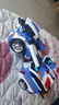 展高（JUMPGO）炫卡斗士23玩具炫藍閃電變形汽車(chē)機器人玩具男孩玩具生日兒童禮物 炫卡斗士2【炫藍閃電S】 曬單實(shí)拍圖