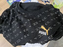 彪馬（PUMA）純棉白色印花休閑短袖T恤男子夏季圓領(lǐng)運動(dòng)上衣 532663 黑色-全印花-01 XL (185/104A) 曬單實(shí)拍圖