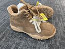 Dickies休閑鞋女鞋冬季新款加絨鞋子女棉鞋百搭德訓鞋女保暖雪地靴 黃棕 37 曬單實(shí)拍圖