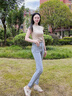 衣品天成高腰牛仔褲女2025秋季彈力舒適修身顯瘦百搭時尚小腳褲子女 曬單實拍圖