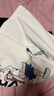 森馬長袖T恤女中長款大印花撞色插肩袖寬松內(nèi)搭上衣101124101012 曬單實拍圖