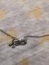 周大生流蘇蝴蝶結銀項鏈女S925鎖骨鏈小眾設計高級感送女友生日禮物 曬單實(shí)拍圖