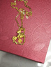 中銀億金蝴蝶結黃金項鏈女愛(ài)心玫瑰足金吊墜套鏈生日情人節禮物送女友老婆 蝴蝶結愛(ài)心玫瑰套鏈 金重約7.5g 曬單實(shí)拍圖