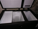 海爾雙溫冰柜家用雙溫雙箱冷凍冰柜大冷凍小冷藏 臥式雙開(kāi)門(mén)冷柜 減霜80% 冰柜家用冷藏冷凍兩用 新一級頂配|自動(dòng)減霜|彩晶玻璃面板| 215L 曬單實(shí)拍圖