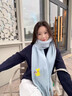 鉑吶苓圍巾女2025秋冬藍色圍脖百搭學(xué)生新款可愛(ài)小狗刺繡馬海毛保暖加厚 可愛(ài)小狗圍巾【天藍色】 約40*200cm 曬單實(shí)拍圖