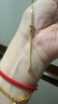 周六福18K金項鏈女肖邦鏈彩金項鏈素鏈生日禮物 黃18K約1.6g-47cm 曬單實(shí)拍圖