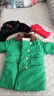 蕉京兒童軍大衣加棉加厚2024冬季新款大童東北軍綠色棉衣兒童外套 大衣+帽子 120cm 曬單實(shí)拍圖