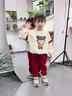靚貝城堡女童哪吒花邊衛衣套裝2025春秋裝兒童新款女寶寶運動(dòng)兩件套小女孩 哪吒套裝 110 曬單實(shí)拍圖