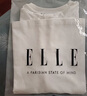 ELLE設計感無(wú)袖白色T恤女2025夏新款通勤風(fēng)寬松顯瘦薄款上衣 白色 M 曬單實(shí)拍圖