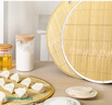 奧美優(yōu)餃子托盤(pán)餃子簾2個(gè)蓋簾放餃子的簾子家用竹制水餃篦子餃子墊子 曬單實(shí)拍圖