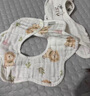 貝博氏babybox嬰兒口水巾A類(lèi)純棉圍嘴寶寶新生兒防吐奶紗布圍兜8層6條裝 曬單實(shí)拍圖