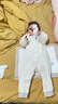 babylove【彩虹全能衣】嬰兒連體衣秋冬寶寶恒溫薄夾棉羊毛保暖哈衣爬服 曬單實(shí)拍圖