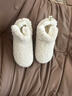 安尚芬棉拖鞋女士冬季新款踩屎感包跟室內卡通居家防滑情侶毛毛棉拖鞋男 淺咖 38-39 (235mm)適合37-38 曬單實(shí)拍圖