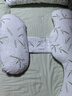 嫚熙（EMXEE）孕婦枕護腰側睡托腹枕睡覺(jué)臥枕孕期專(zhuān)用神器便攜式枕頭UH型竹林白 曬單實(shí)拍圖