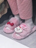 果殼（Gukoo）拖鞋女冬迪士尼瑪麗貓毛毛拖新款毛絨女居家棉拖鞋 桃夭粉 38-39 曬單實(shí)拍圖