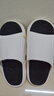 人本拖鞋男情侶厚底居家浴室洗澡運動(dòng)戶(hù)外涼拖鞋女20007 白黑 40-41 曬單實(shí)拍圖