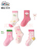 斑比兒童襪子秋冬季女孩學(xué)生大童春秋無(wú)骨中筒棉襪BB2479 18-20碼 曬單實(shí)拍圖