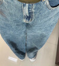 初語(yǔ)【焦點(diǎn)牛仔】寬松大闊腿牛仔褲女2025春新款高街復古純棉褲子 中藍色 27 曬單實(shí)拍圖