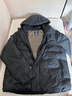 安踏（ANTA）面包羽絨服丨六度芯樊振東同款鵝絨服外套男冬季短款加厚棉服男裝 【鵝絨85% XL155g】基礎黑-5 S (男165) 曬單實(shí)拍圖