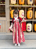 安妮優(yōu)兒（Anneyol）拜年服女童漢服冬季兒童新年唐裝2025新款國風(fēng)冬裝加厚喜慶過(guò)年服 紅色加絨裙子 110 曬單實(shí)拍圖
