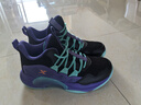特步（XTEP）兒童童鞋戰眸男女童革網(wǎng)拼接透氣籃球鞋 黑/紫外光 37  曬單實(shí)拍圖