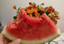 正宗寧夏中衛硒砂瓜 石頭縫長(cháng)出的大西瓜 甘甜可口 新鮮水果 熱賣(mài) 22-24斤/個(gè)（小果嘗鮮越大越甜） 曬單實(shí)拍圖