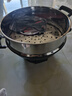 惠當家（Hui Dang Jia）電炒鍋多功能電蒸鍋家用大容量鑄鐵電鍋電煮鍋電熱鍋電火鍋無(wú)涂層一體插電炒菜鍋多用途鍋 【按鍵款】34CM帶1個(gè)蒸籠 曬單實(shí)拍圖