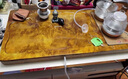 瑯庭琊坊金絲楠木茶盤(pán)套裝全實(shí)木茶臺天然整塊原木家用排水式高檔功夫茶具 伏龍云海哥窯祥鹿 曬單實(shí)拍圖