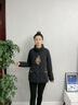 LPOX冬季棉服女加厚保暖中老年棉衣女短款韓版修身棉襖棉服冬季厚外套 黑色  加絨 XL 【100-115斤】 曬單實(shí)拍圖