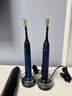 飛利浦（PHILIPS）【肖戰同款】電動(dòng)牙刷鉆石9系 智臻亮白去除99.9%牙漬微泡水流科技 成人情侶款套裝生日紀念日禮物 HX9911/62【午夜藍】 曬單實(shí)拍圖