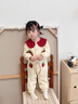 班喜迪嬰兒衣服秋冬裝嬰幼兒連體衣加絨寶寶爬服針織哈衣冬季公主外出服 米色 90cm 曬單實拍圖
