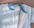 婧麒（JOYNCLEON）嬰兒連體衣新生兒衣服秋冬保暖夾棉哈衣滿月寶寶內衣純棉連體衣 大樹藍【優(yōu)選精梳棉】 90cm 曬單實拍圖