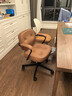 宜家（IKEA）阿勒夫耶原創(chuàng  )復古辦公椅真皮電腦椅商務(wù)老板椅家用休閑椅 金棕色(真皮) 曬單實(shí)拍圖