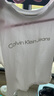 Calvin KleinJeans夏季女士休閑通勤經(jīng)典ck字母印花圓領(lǐng)純色內搭短袖T恤上衣 YAF-月光白 XS 曬單實(shí)拍圖