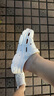 斯凱奇（Skechers）洞洞鞋女夏季外穿透氣厚底防滑沙灘鞋踩屎感包頭休閑涼鞋 白色/WHT 36 尺碼偏大，建議選小一碼 曬單實(shí)拍圖